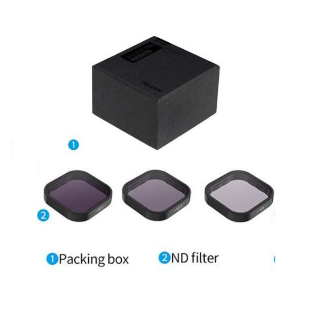 Telesin 16 32 Cpl and Nd8 filter for GoPro Hero 11 10 9 black light filter glare reducing-Original