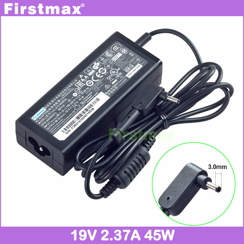 45W charger 19V 2.37A laptop power adapter for Acer Aspire One Cloudbook 14 AO1~431M TravelMate Spin B1 B118~R B118~RN. 