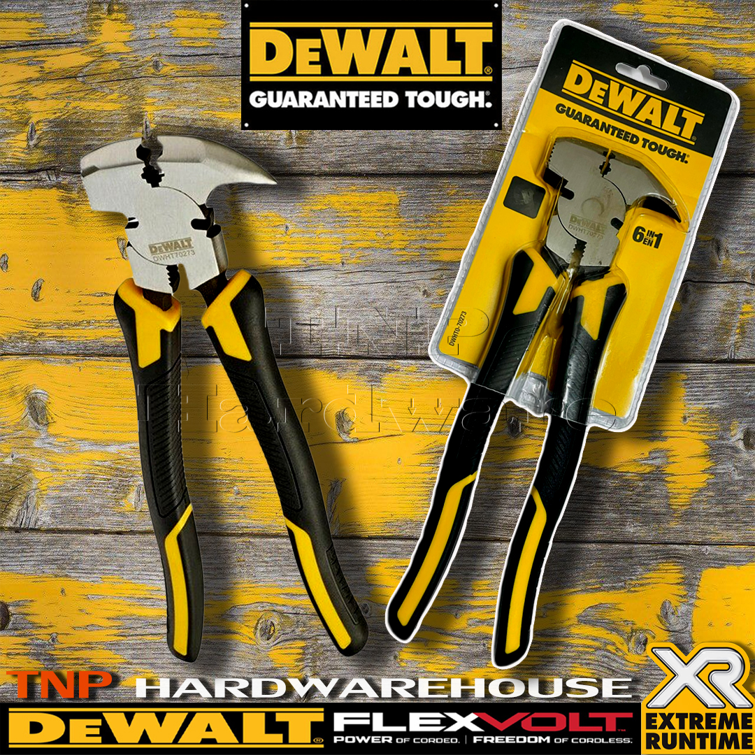 DEWALT คีมรั้ว Fence Pliers รุ่น DWHT070273 Fence pliers 6in1 Lazada