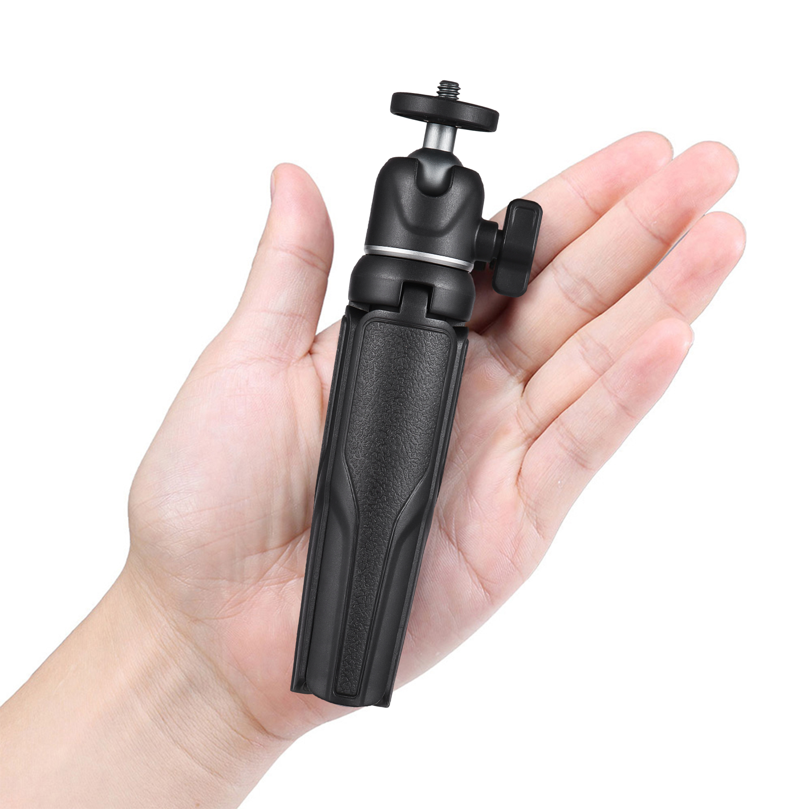Ulanzi MT-08 Mini Extendable Desktop Tripod Handheld Photography Bracket Stand with Flexible Ballhead 1/4 Inch Screw Mount for Selfie Travel Vlogging