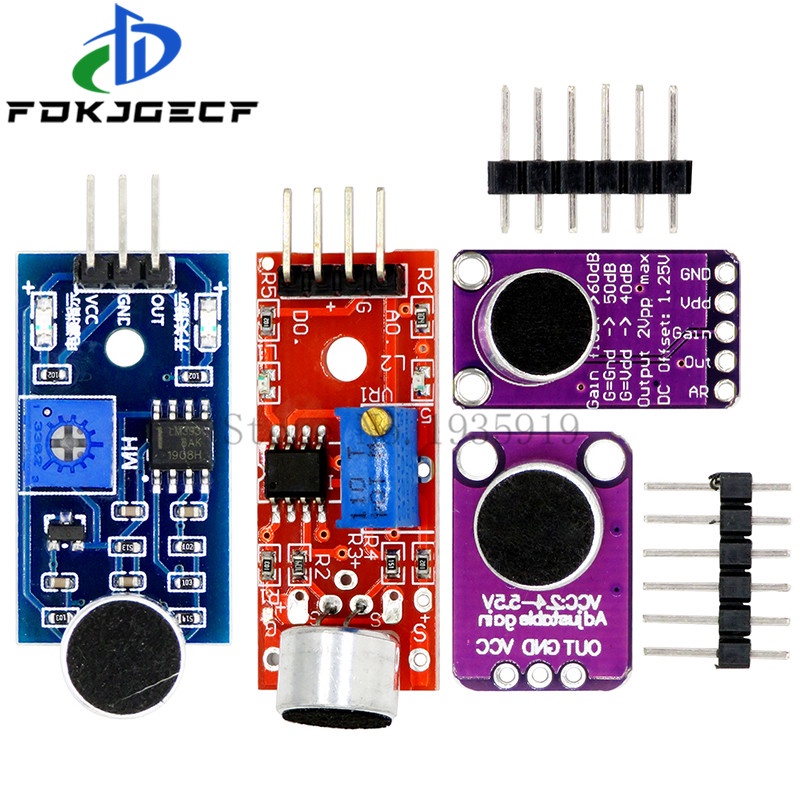 KY-037 Sound sensor module sound control sensor MAX4466 MAX9814 switch detection whistle switch microphone amplifier For Arduino integrated circuit