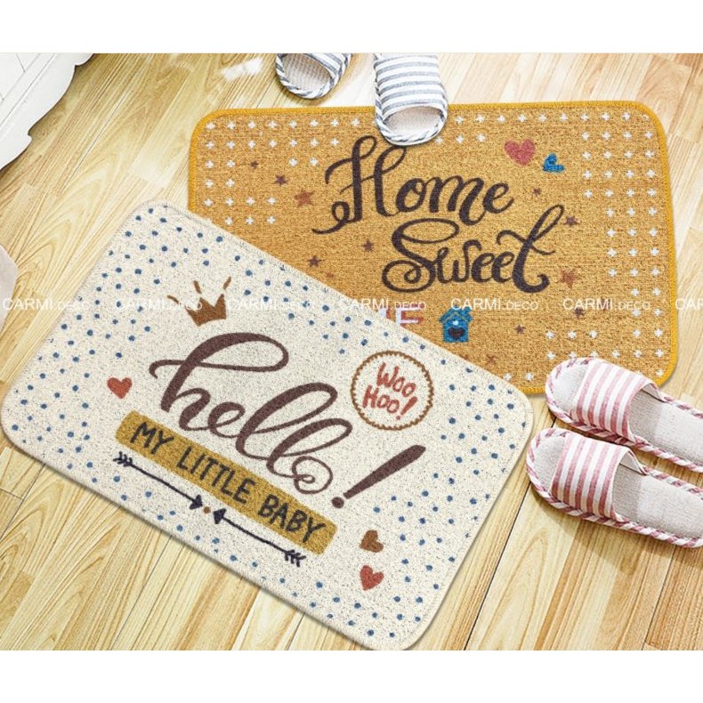 Thảm chùi chân carmi 37*58 cotton sweet home