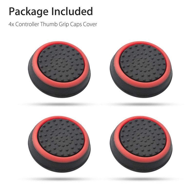 bo 4PCS Controller Game Accessories Thumb Stick Grip Joystick Cap For PS3 PS4 XBOX