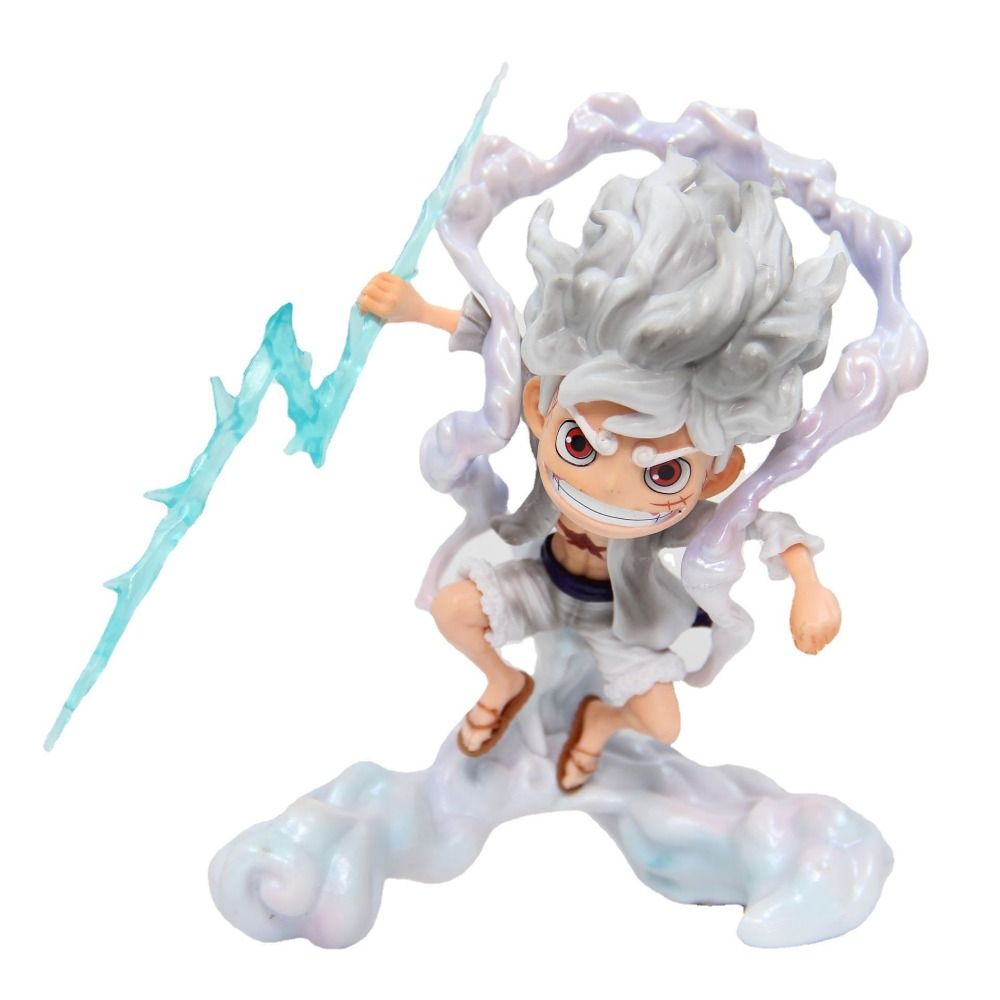 AIRABELLE Sun God Nika Luffy Battle Luffy Gear 5 Action Figure Anime Luffy Figure Toys Luffy Model Toys Figure Toys Nika Statue One Piece Luffy Gk Anime Figure Kids Children Toys