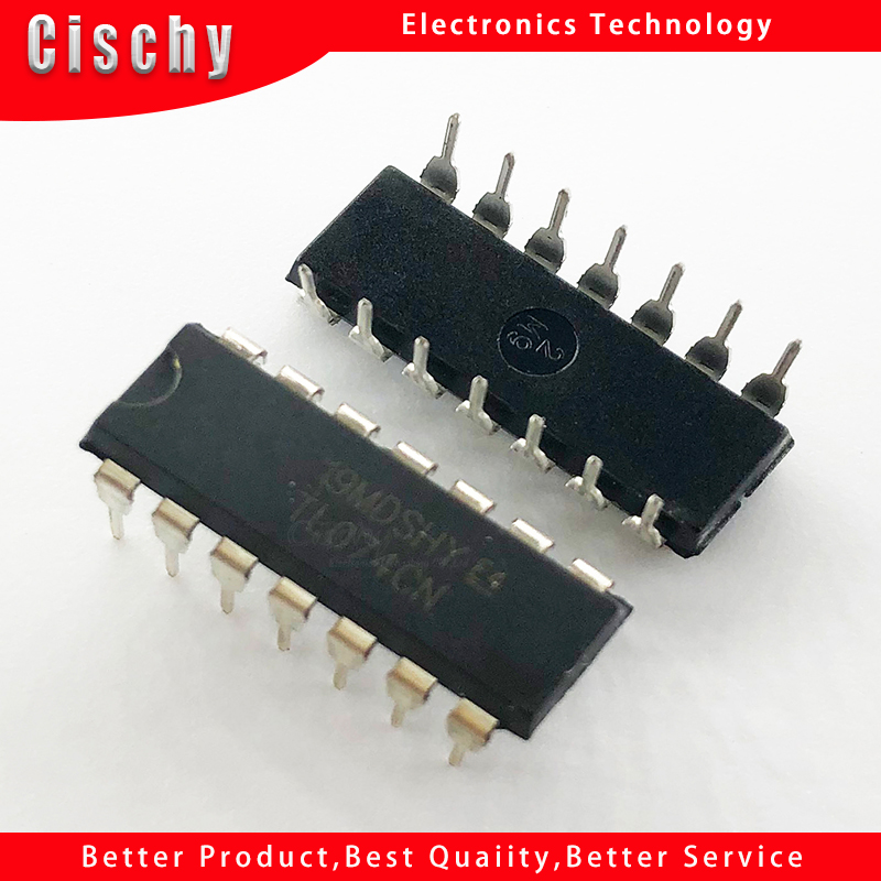 10pcs/lot tl074cn 074cn dip14 tl074 dip new and original ic in stock