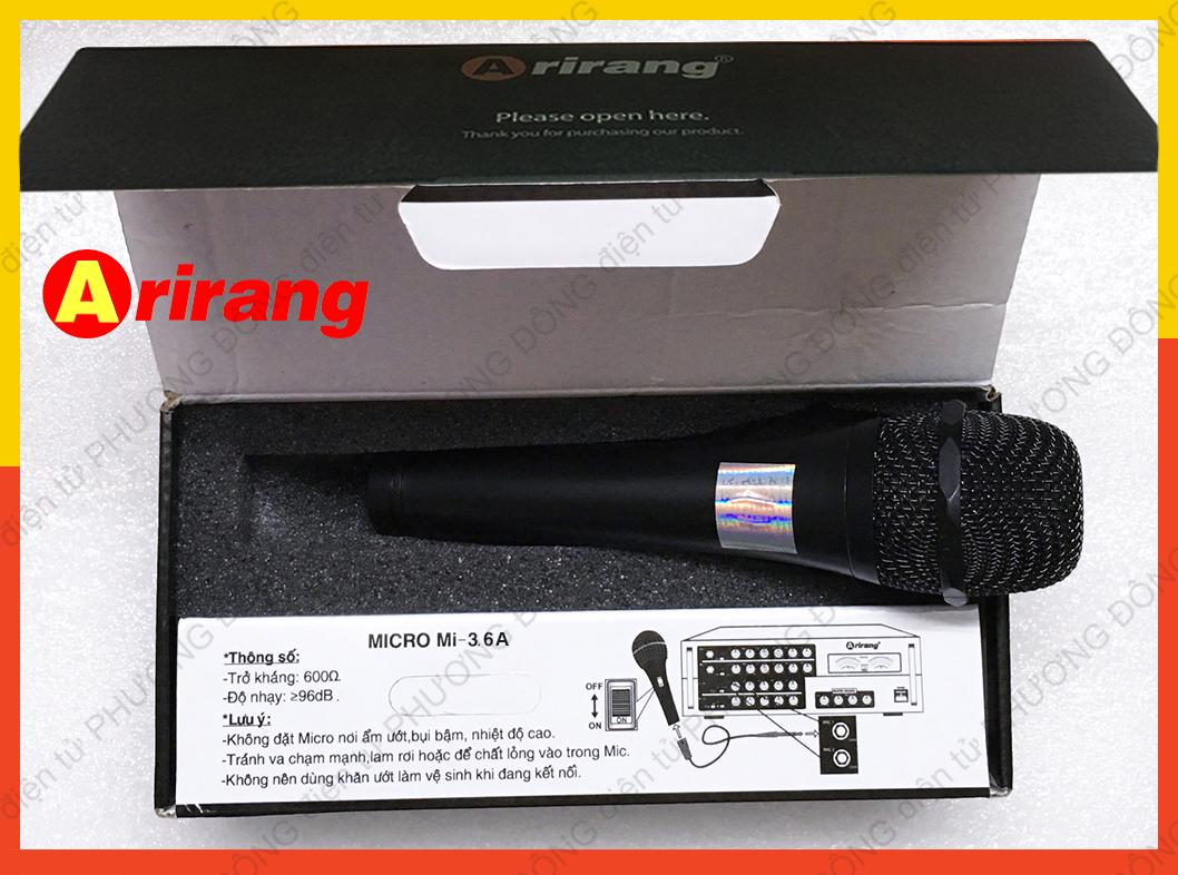 Micro Arirang Mi-3.6B - Mi-3.6A có dây Karaoke siêu bền