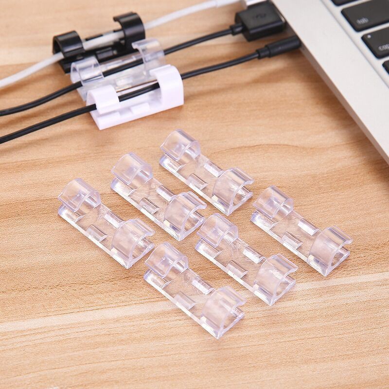 Bộ 16 miếng dán tường đi dây điện - kẹp cố định nút giữ luồn dây điện gọn gàng