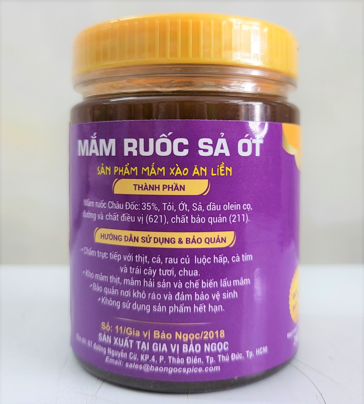 [Lọ 200g] MẮM RUỐC SẢ ỚT [VN] BẢO NGỌC Shrimp Paste