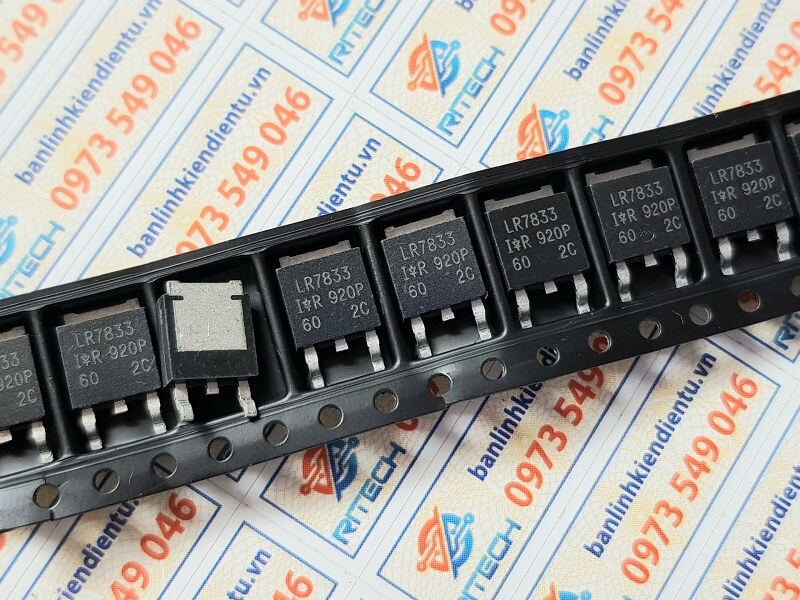Lr7833 irlr7833 7833 mosfet kênh-n 140a-30v kiểu chân to-252