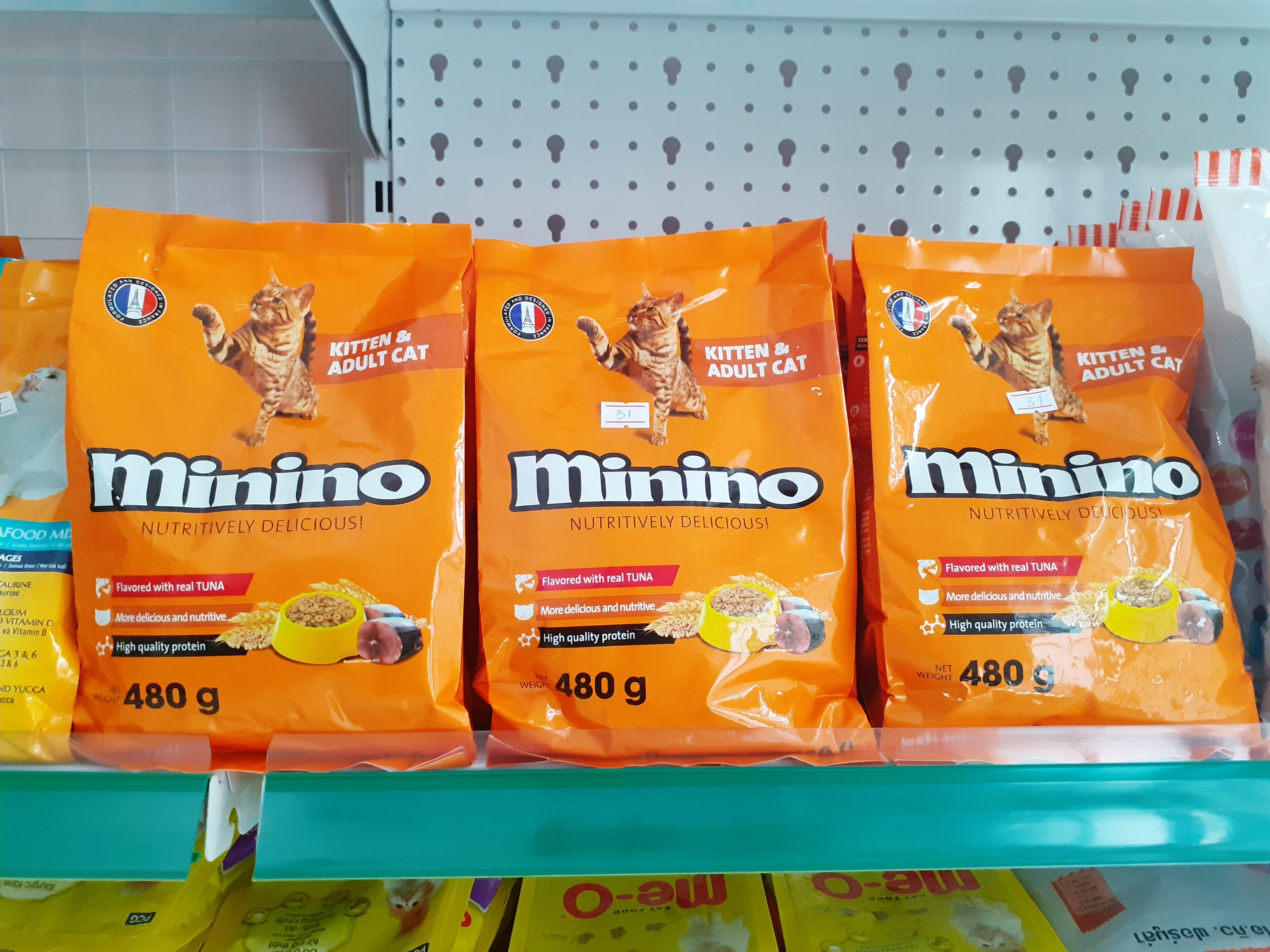 Thức ăn khô cho mèo mọi lứa tuổi Minino (480g)