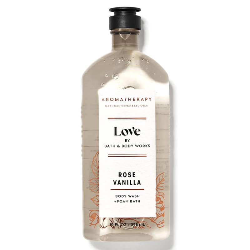 Tắm thư giãn Love Rose+ Vanilla - Bath & Body Works Aromatherapy (295ml)