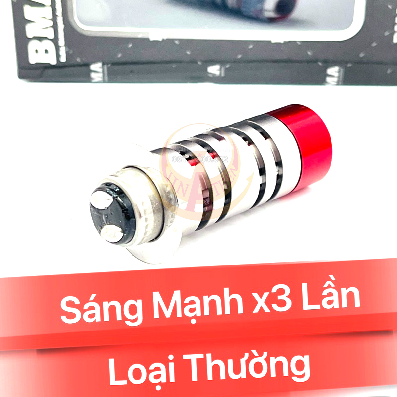 Đèn Pha Bi Cầu Mini X8 BMA - 30W Chân M5 Lắp Dream, Wave Nhỏ, Future 1...