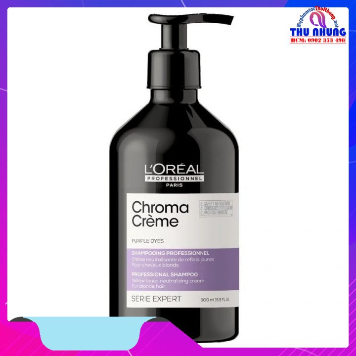 Dầu gội khử vàng L'oreal Chroma Creme Purple Dyes