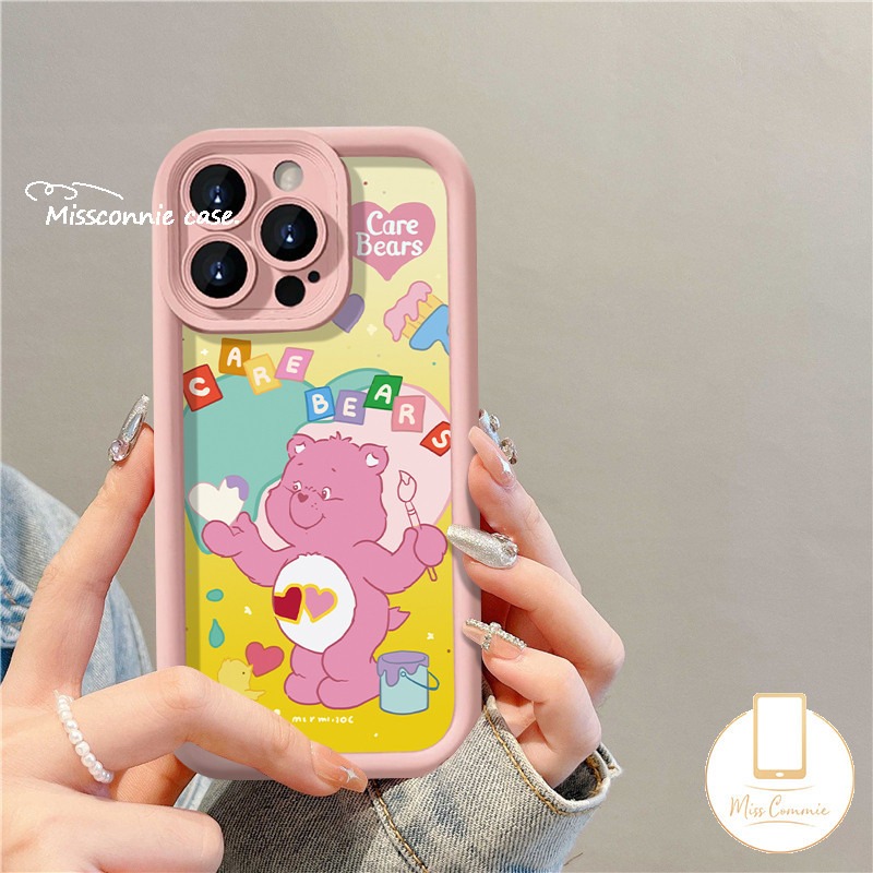 Graffiti Rainbow Star Love Happy Bear Compatible For Oppo A60 A57 A79 A18 A12 A76 A78 A53 A38 A54 A7 A16 A15 A5s A17 A77 A3s A55 A9 A33 A58 A54s A95 A1K A74 A17 A31 A8 Cute Cartoon Care Bear Angel Eyes Soft Shell. 