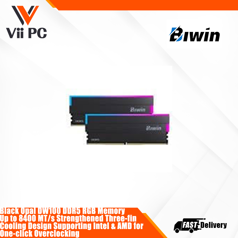 BIWIN Opal DW100 DDR5 RGB 32GB (2x16GB) 6000MHZ Supporting Intel