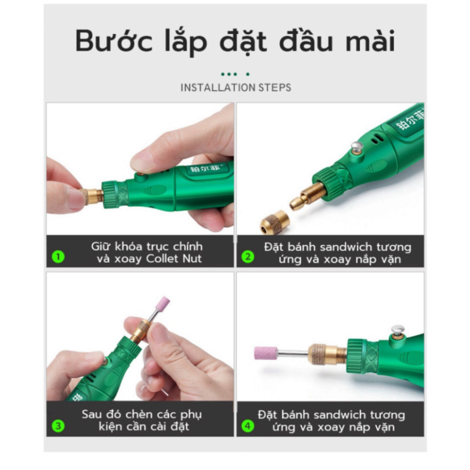 Máy mài mini, bút khắc, mài chà nhám đánh bóng