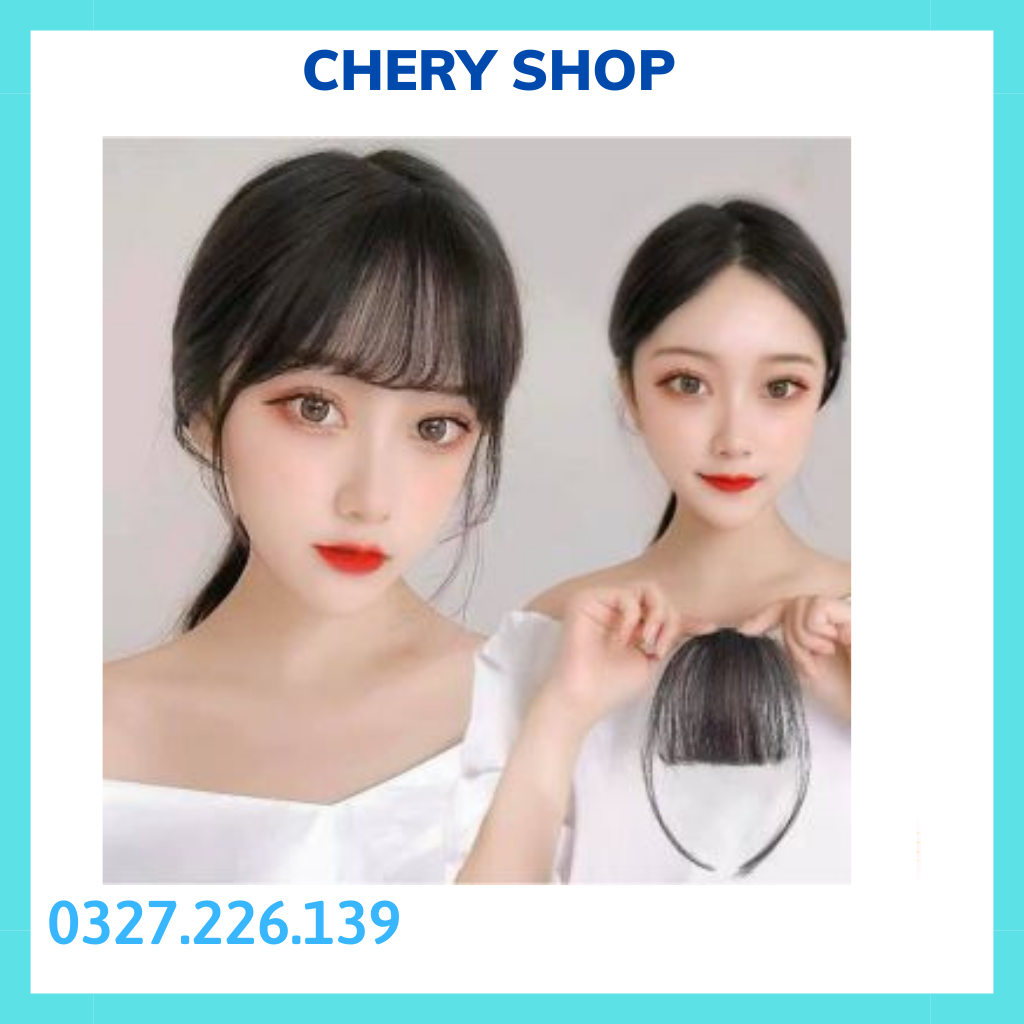 Tóc giả mái thưa làm bằng sợi tóc thật 100%