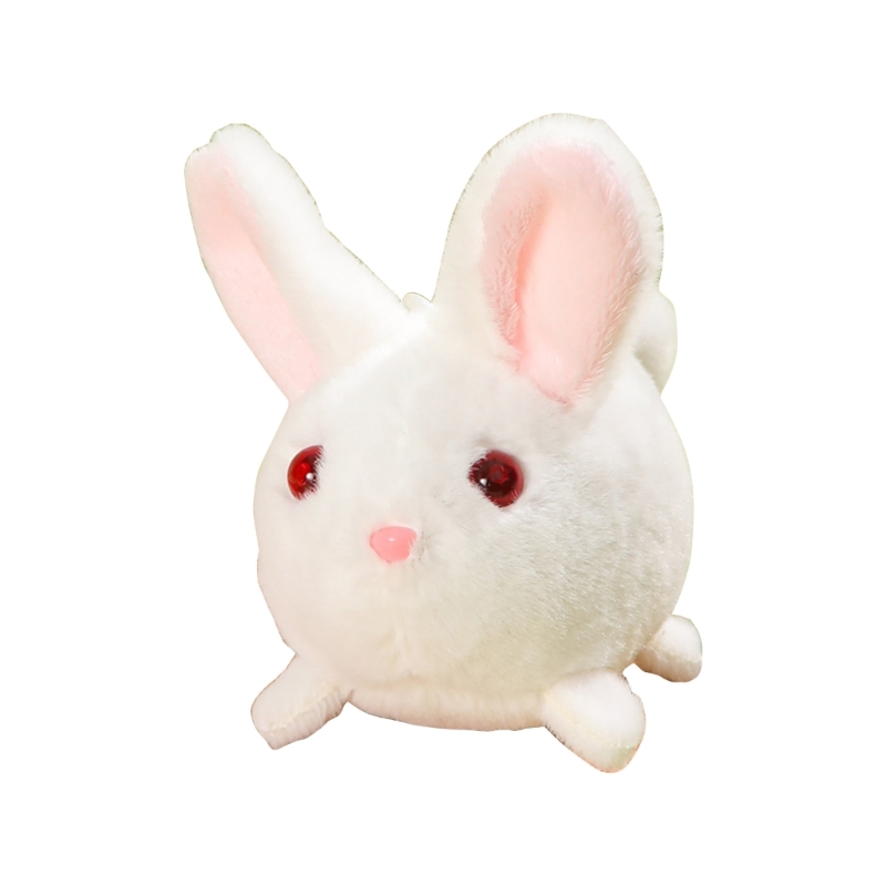 Cute Blue Cat Doll Cat Tail Wagging Stuffed Animal Toy Chain Doll