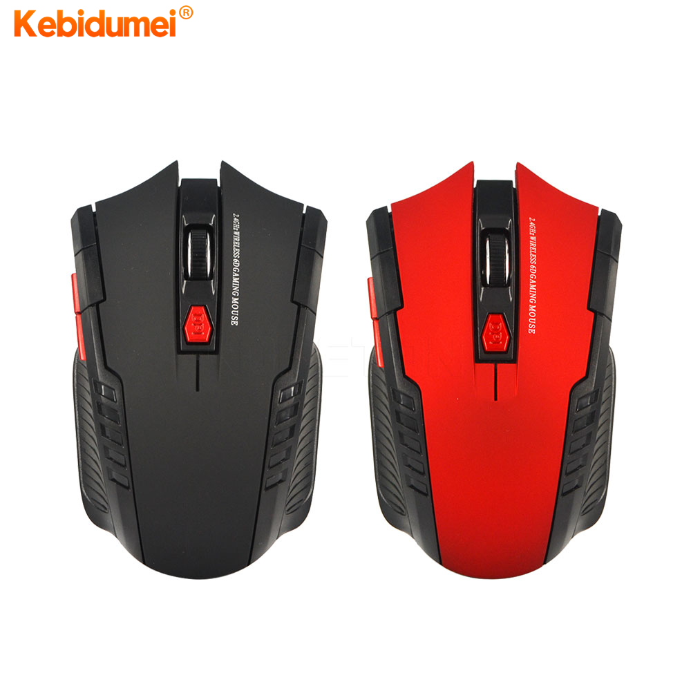 Kebidumei 2.4G Wireless Gaming Mouse Professional Optical Wireless Mouse USB Receiver Right Scroll Mice for PC Laptop