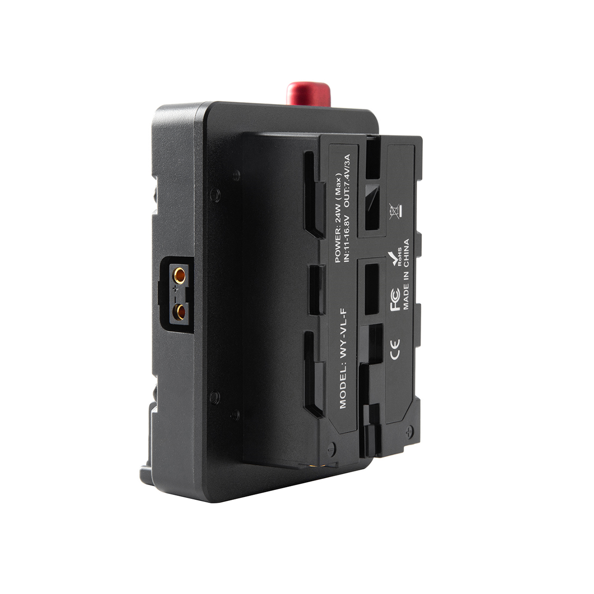 Power adapter mount plate for mini nano v/v mount battery to np-f np-f960 np-f970,d-tap for camera/led z cam e2/f6/s6/f8