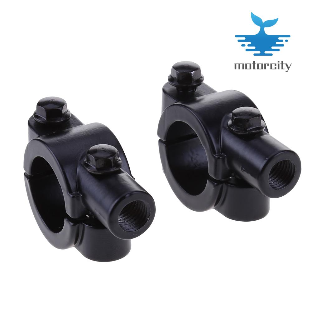 2 cái Kính Chiếu Hậu Xe Máy Giá treo gương chủ 22mm tay nắm mô tô giá treo gương kẹp gắn dễ dàng cài đặt phụ kiện