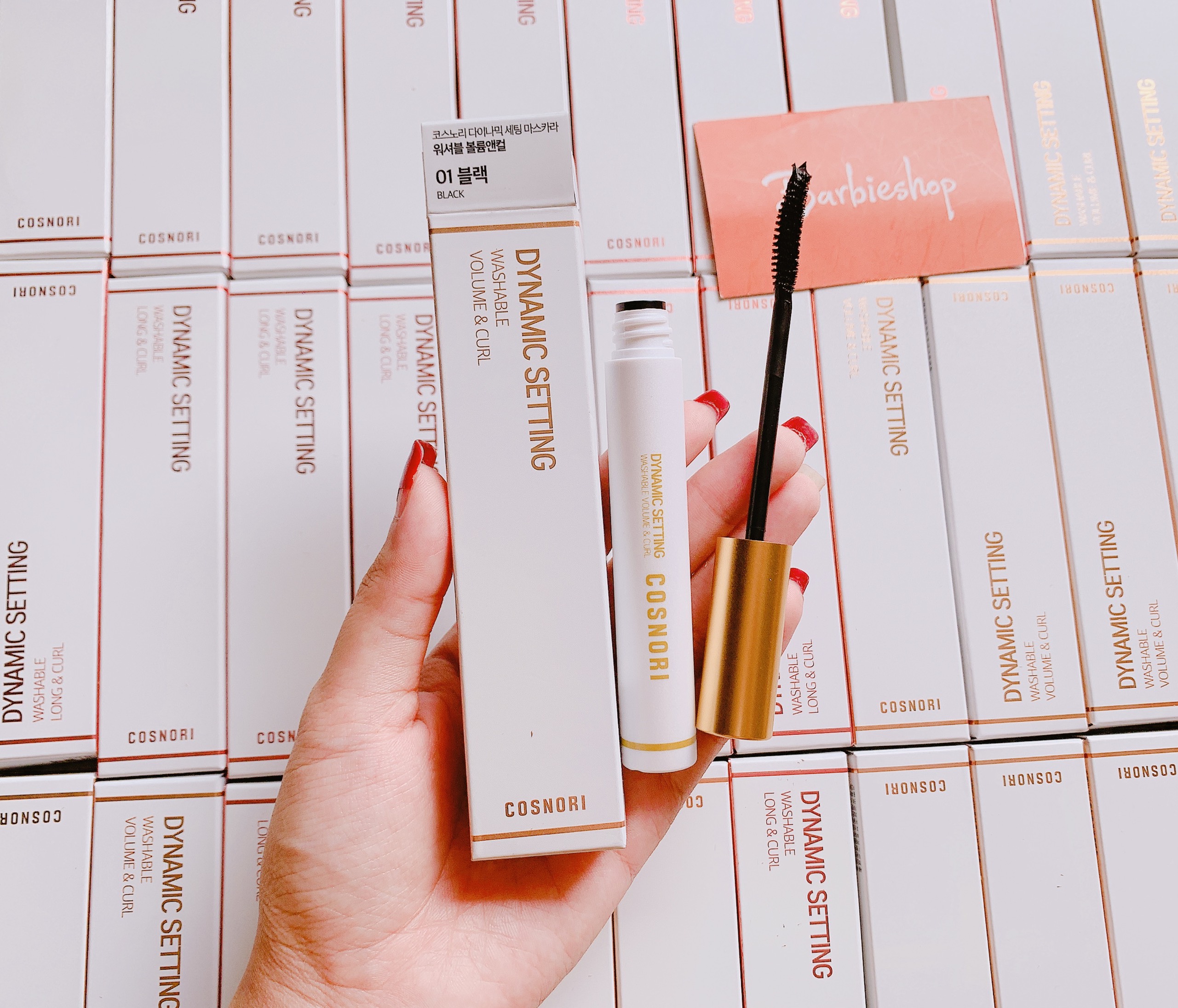 [Chuốt Mi] Mascara Cosnori Dynamic Setting Washable Volume&Curl-trắng