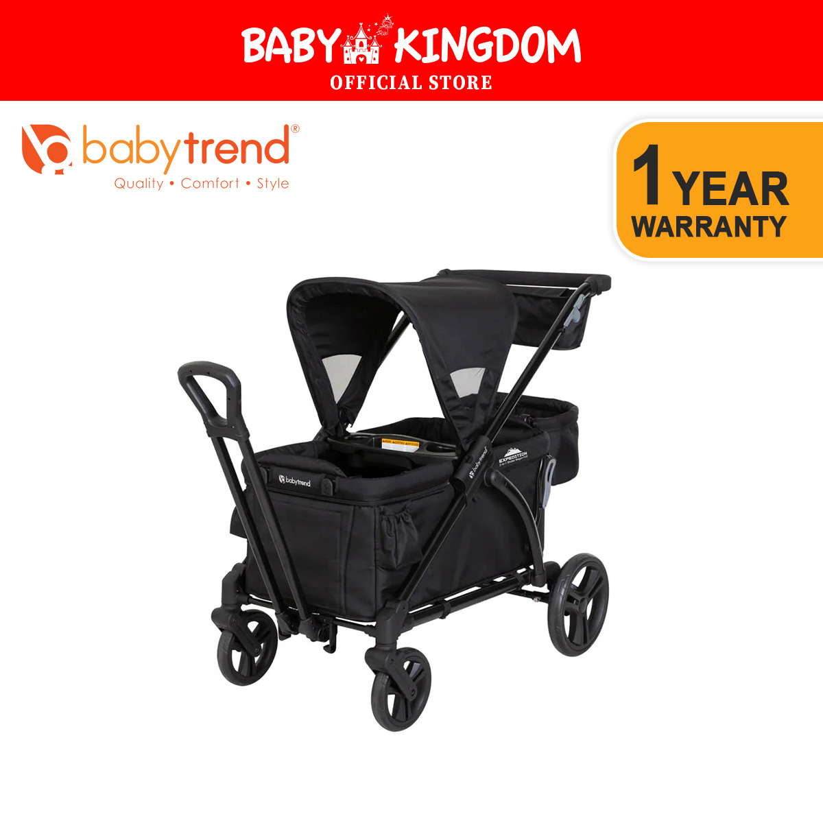 Baby Trend Expedition In Stroller Wagon Plus Black Lazada