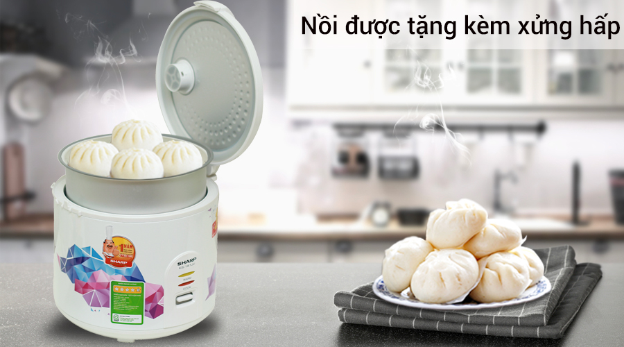 Nồi cơm điện Sharp 1.8 lít KS-18TJV ( Hàng trưng bày )