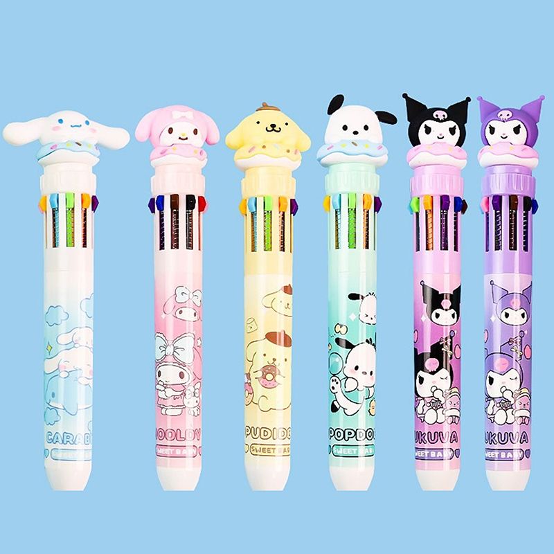 Sanrio%20Press%20Ten%20Color%20Ballpoint%20Pen%20Cartoon%20Kawaii%20Kuromi%20Multi-color%20Students%20Gel%20Pen%20Melody%20Sanrio%20Stationery%20Write%20Cute%20Pens%20-%20Image%206