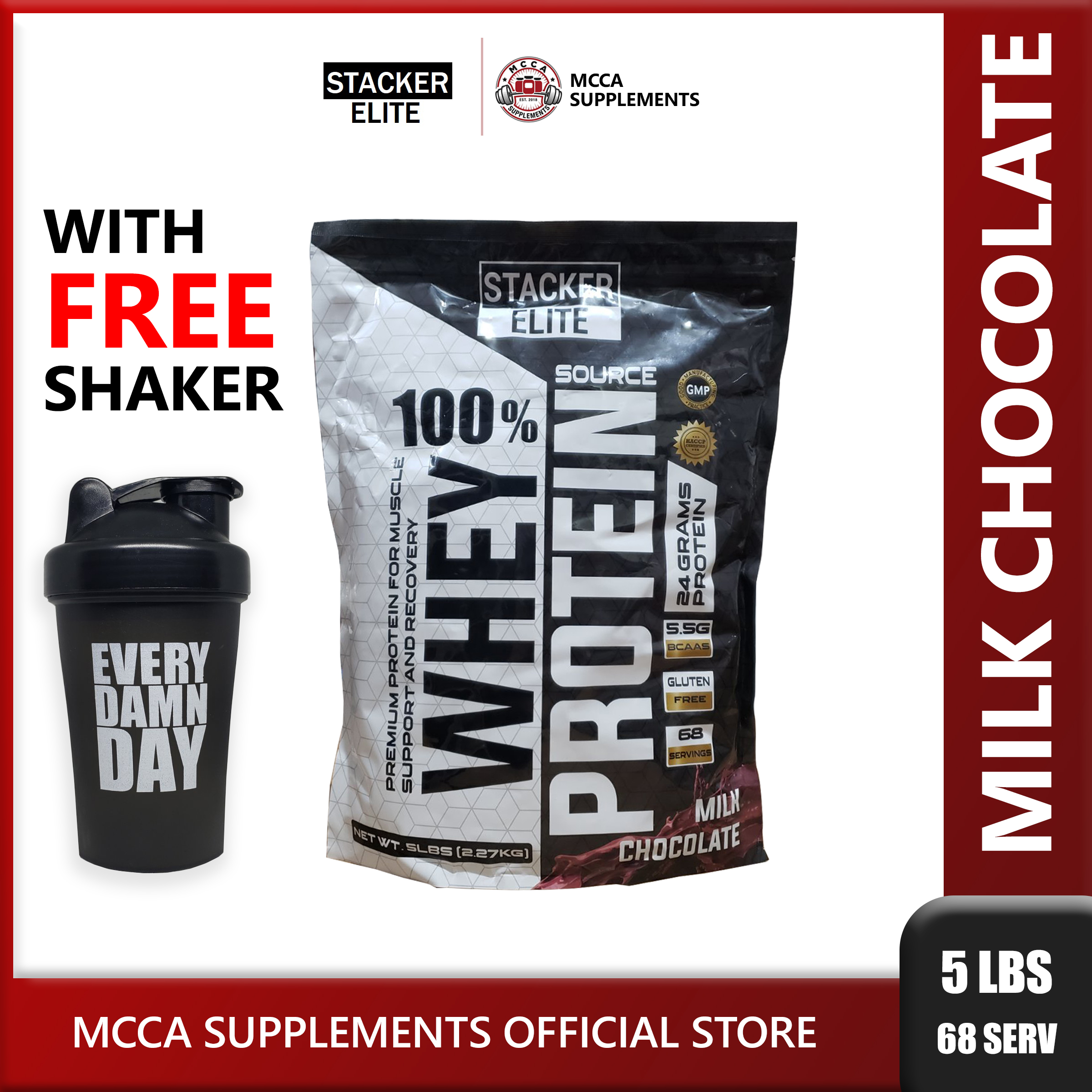 Stacker Elite 100 Whey 5lb by MCCA Supplements (NEW STACKER!!) Lazada PH