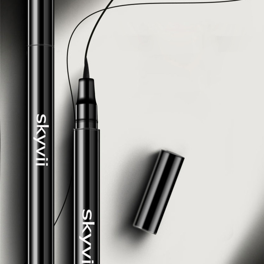 Sweat-proof Smudge-proof Professional-grade Quick-drying Liquid Eyeliner Waterproof Long-wear Makeup Top-rated Svmy Quick-drying