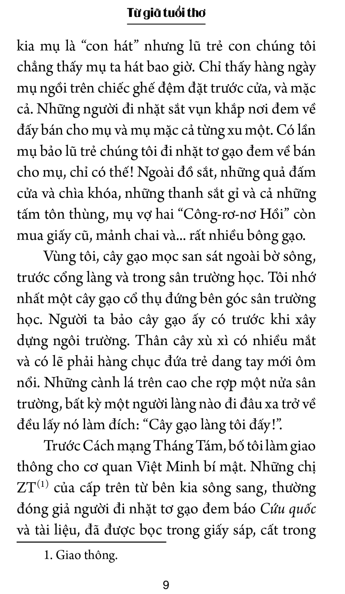 Từ giã tuổi thơ