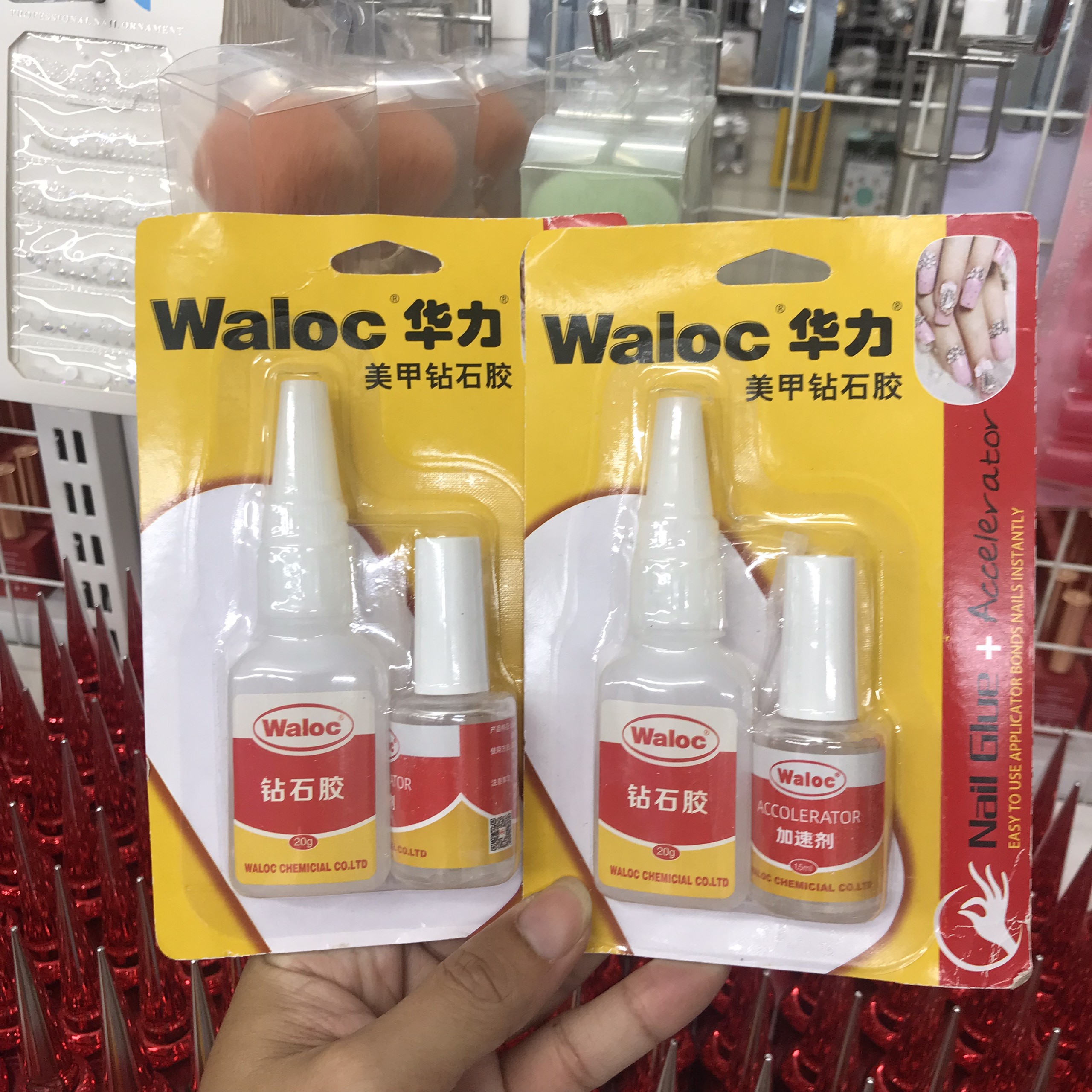 Keo bê tông dán móng giả - đính đá Waloc Siêu bền - Sugar Nails