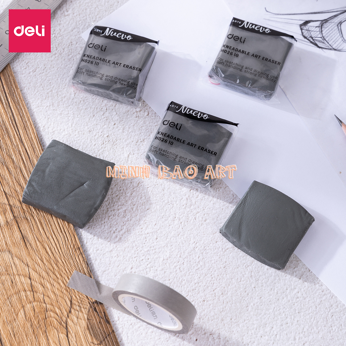 GÔM ĐẤT SÉT DELI (1 VIÊN)