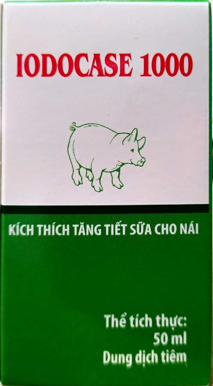 IODOCASE 1000 50ml Kích sữa, kích thích tiết sữa, kích sữa heo nái, Kích sữa động vật. Dùng cho heo, dê, bò, chó. Đặc biệt cho heo nái