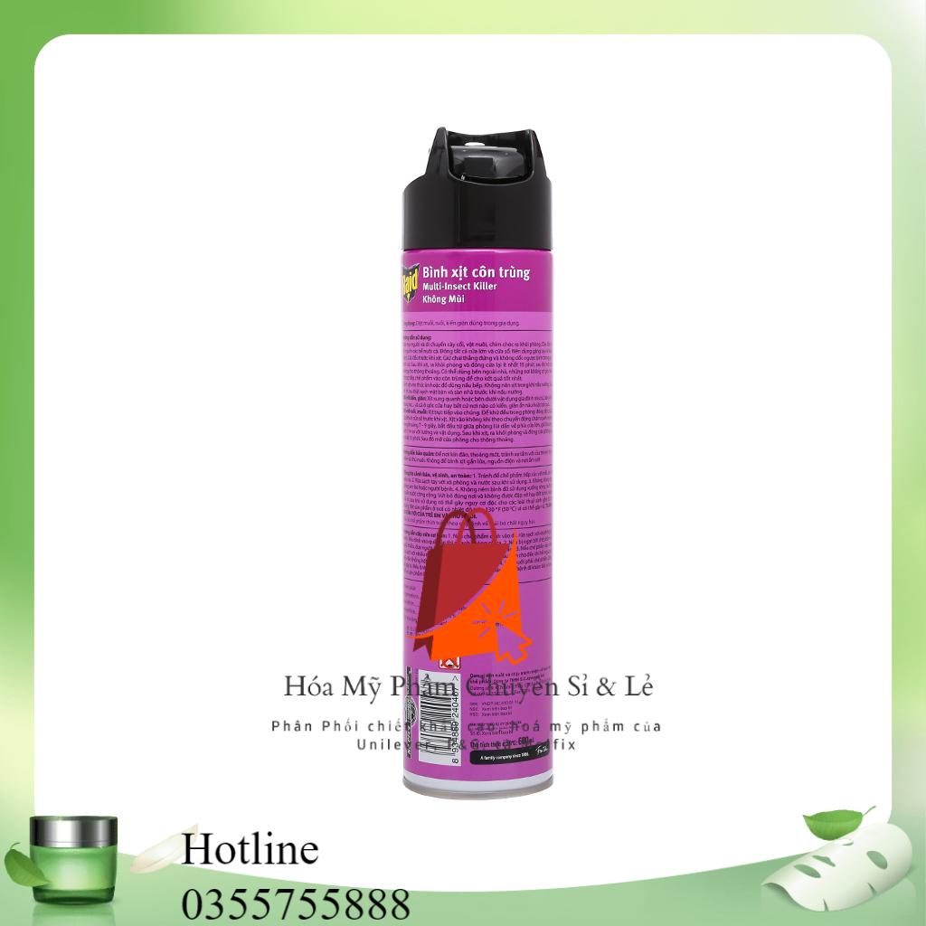 Raid Xịt côn Trùng Chai 600 ml + Tặng Thêm 100ML