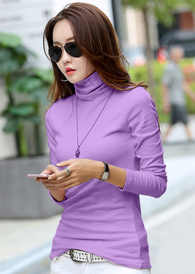 Áo Thun Cổ Lọ Nữ