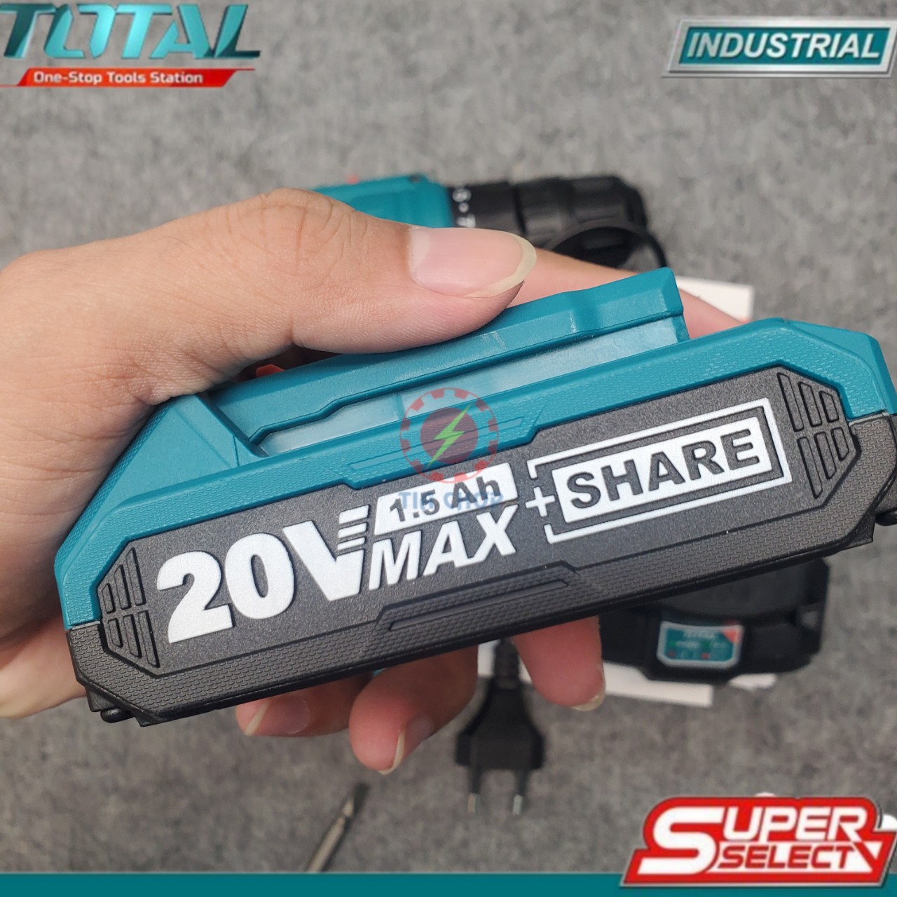 MÁY KHOAN VẶN VÍT DÙNG PIN TOTAL 20V TDLI20011