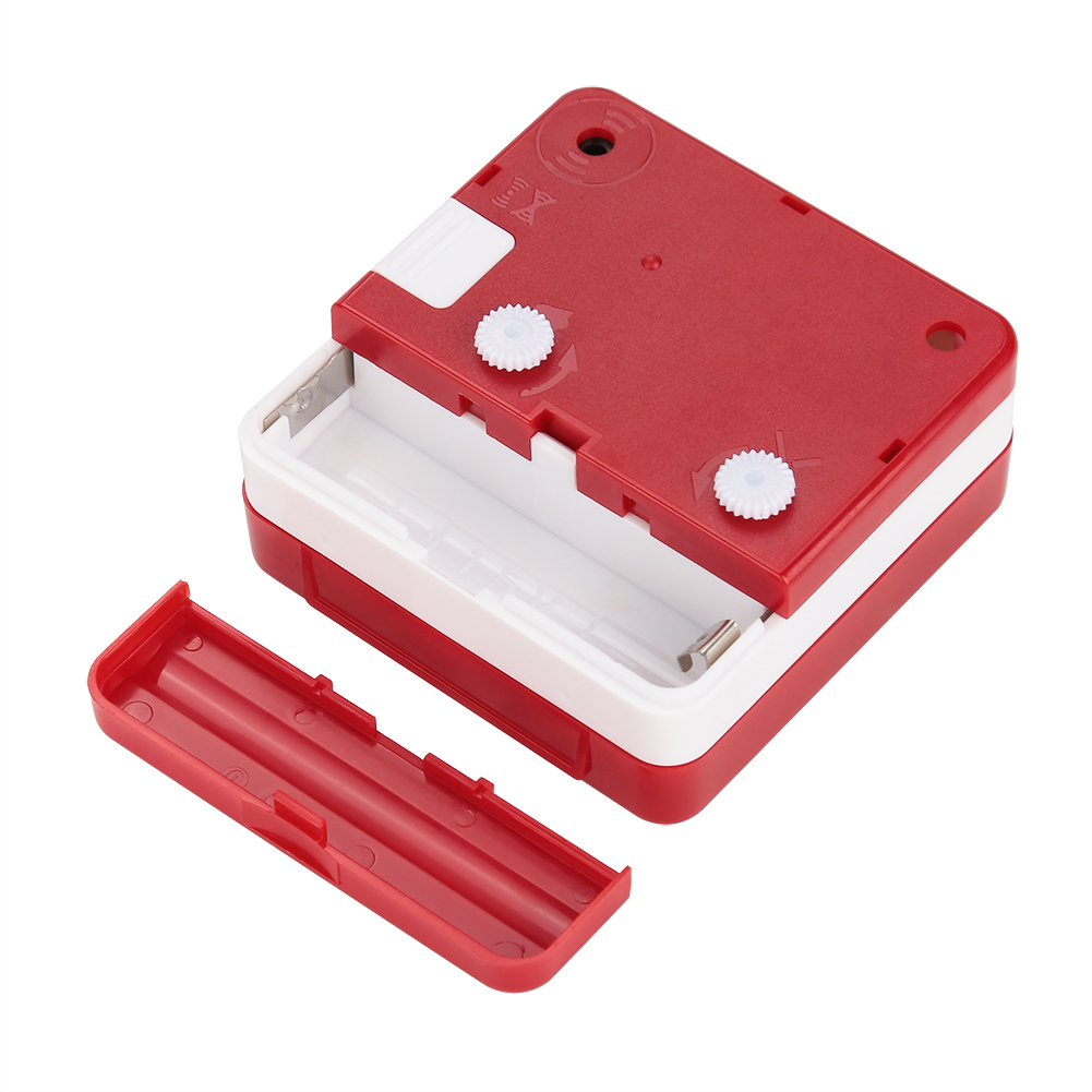 Mini Travel bảng đồng hồ báo thức thạch anh đèn LED với chức năng báo lại hoạt động bằng pin
