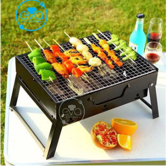 [HCM]Bếp Nướng Than Hoa Tròn Có Chân Bếp Cao Portable Barbecue