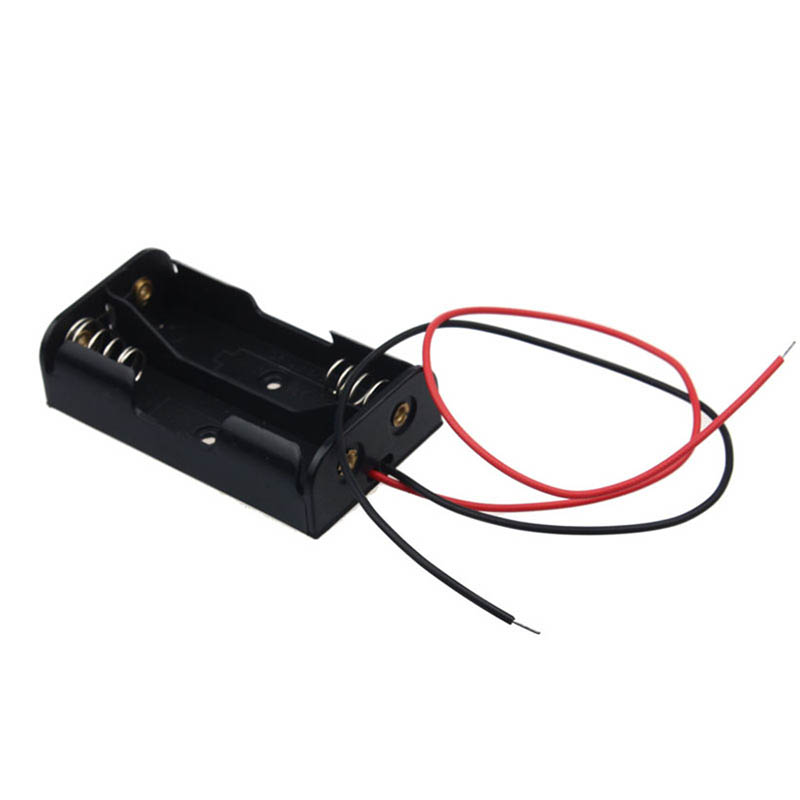 1 Slots AA Battery Case Box Holder Storage Case with Lead Wire