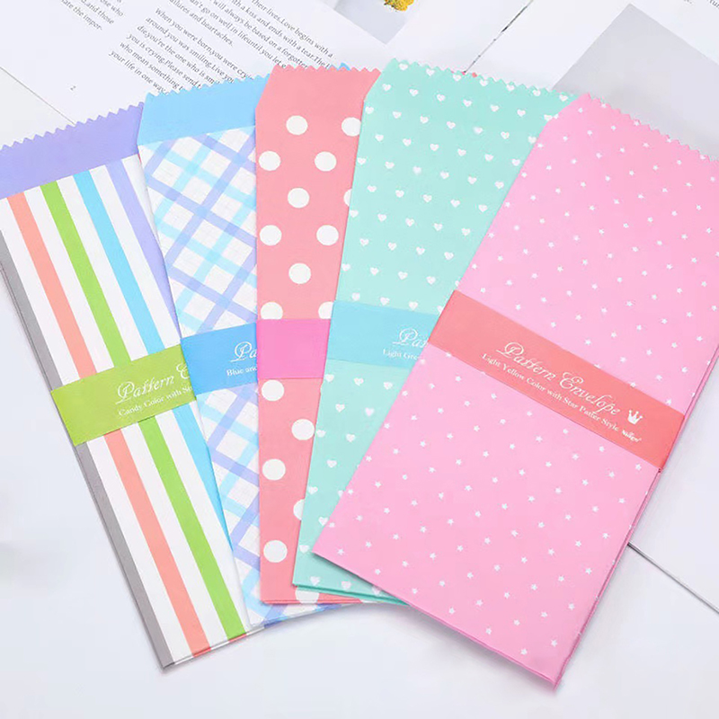 5-Pack Mixed Candy Color Envelopes Saving Cash Budget Envelopes Packaging Gift Craft Envelopes DIY Money Organizer Home Office. 