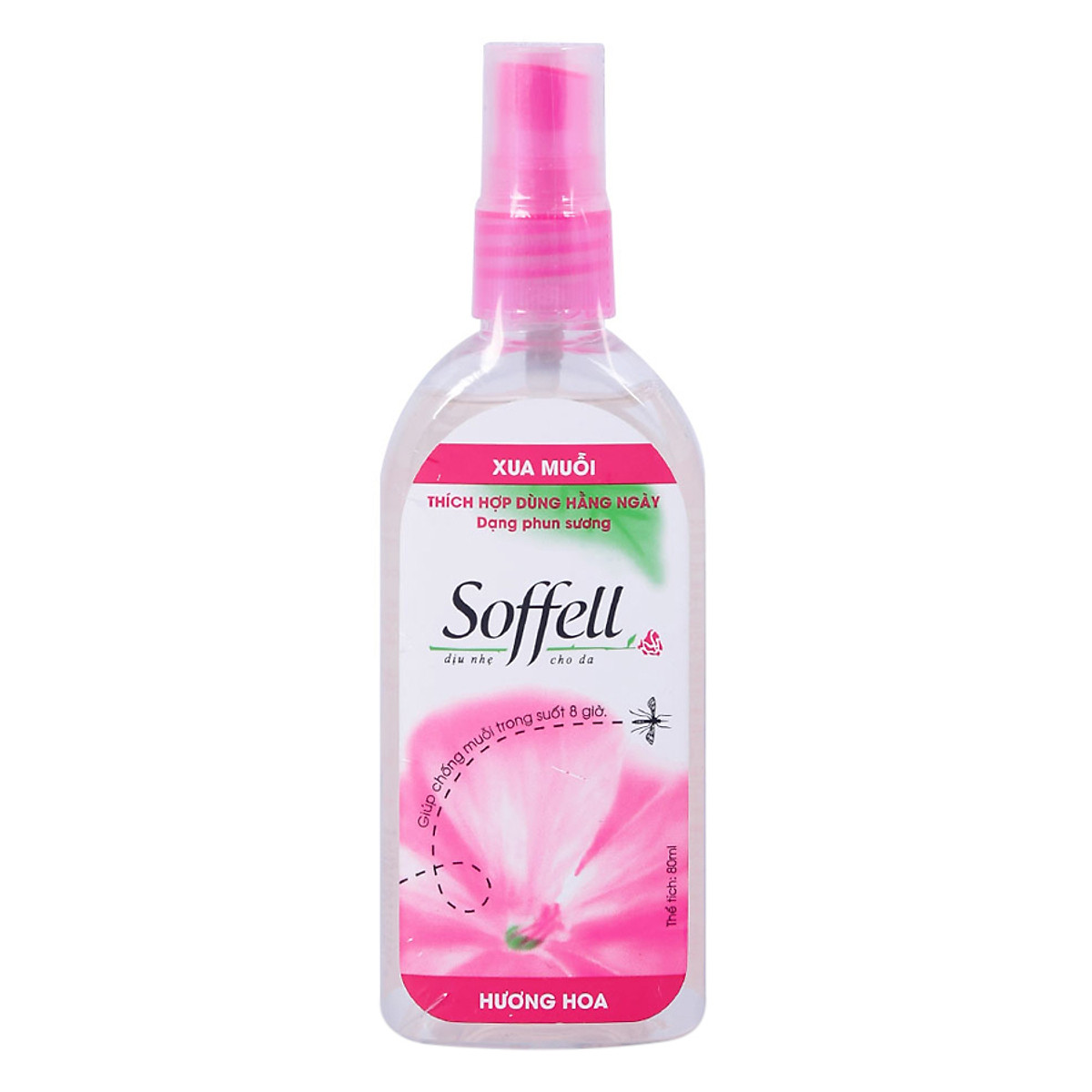 [HCM]Xịt chống muỗi Soffell - Phun sương xua đuổi, ngăn muỗi đốt, kéo dài 8 giờ (hương hoa / cam) [sofell, soffel, sofel]