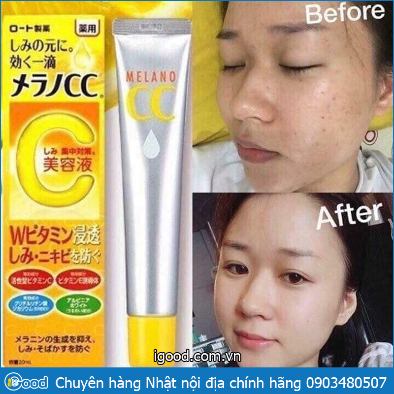 Serum CC Melano Rohto ngừa thâm trắng da 20ml