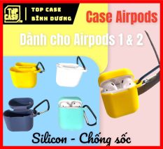 Case Airpods – Vỏ bảo vệ tai nghe Airpods 1/2 Silicon dẻo nhiều màu thời trang kèm móc khoá chống rơi, độc lạ cho Airpods – TOPCASE BÌNH DƯƠNG