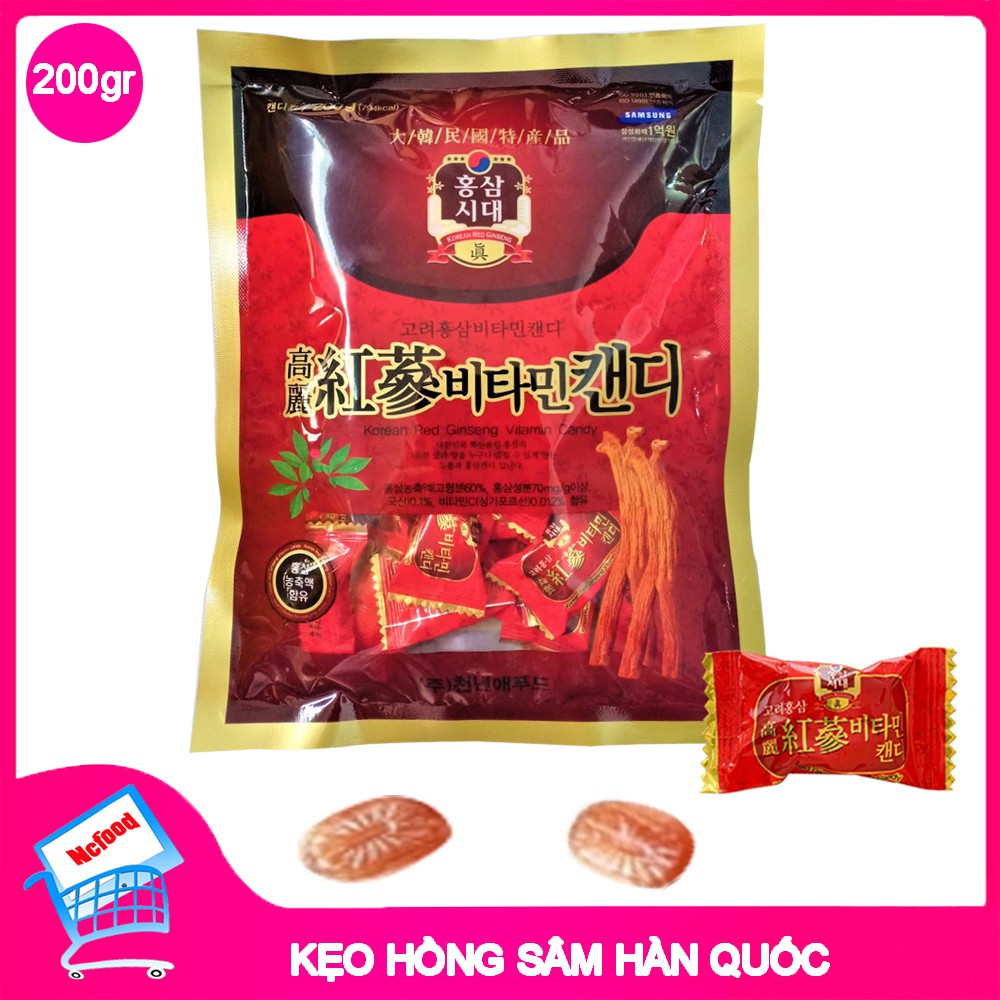COMBO 3 gói kẹo sâm hàn quốc ( 3 GÓI X 200GRAM)