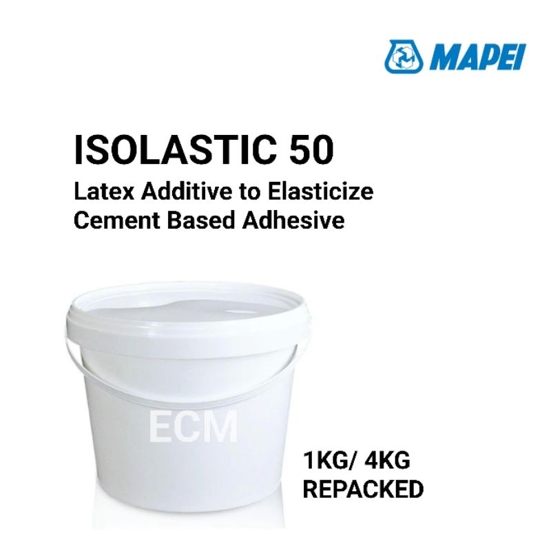 MAPEI ISOLASTIC 50 (REPACKED 4KG & 1KG) Latex Additive to Elasticize