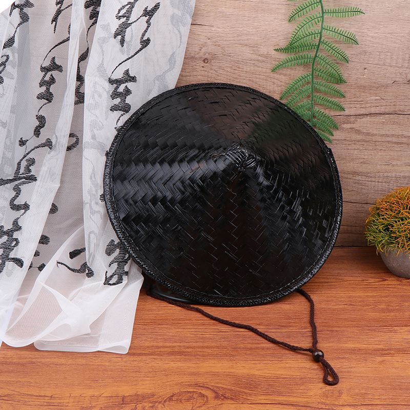Hat Samurai Straw Ninja Chinese Cosplay Japanese Rice Asian Bamboo Conical Hats Party Farmer Cone Decor Cap Decorative. 