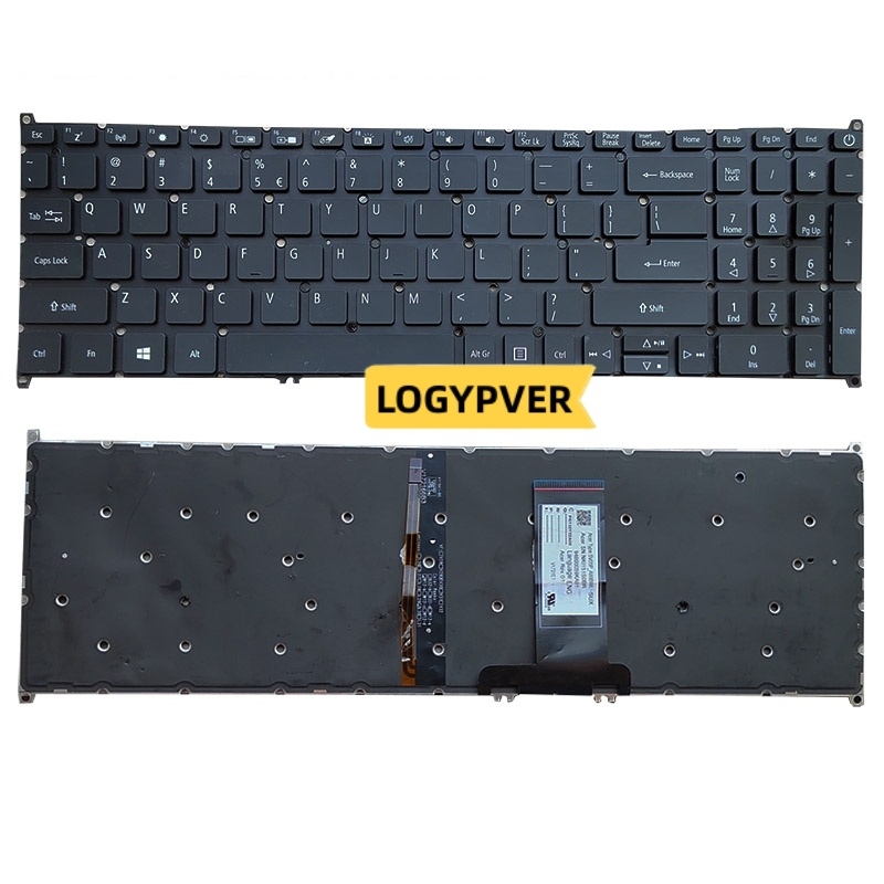 Laptop Keyboard for Acer Aspire 7 A715-74G A715-75 A715-75G N17C2 N19C5 ...