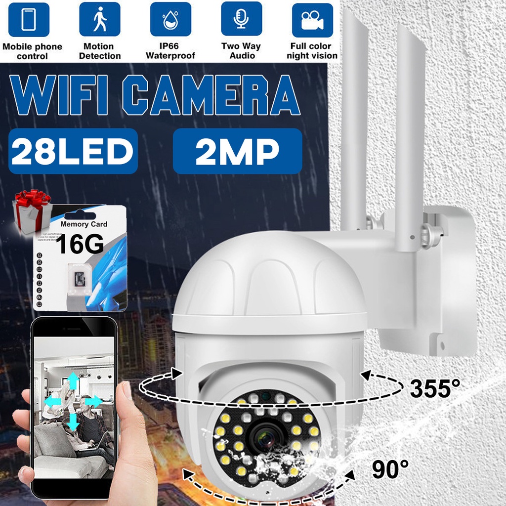 2MP IP Camera WiFi Video Surveillance Security Camera CCTV Wireless 1080P Digital Zoom Motion Detection Outdoor 5V
